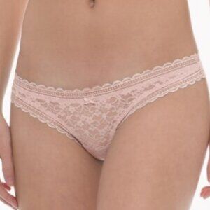 Free People Pink Lace Thong Panty M